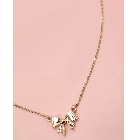 Mini Bow Ribbons Necklace