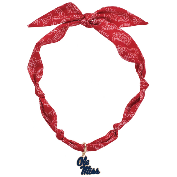 Ole Miss Rebels Scarf Necklace