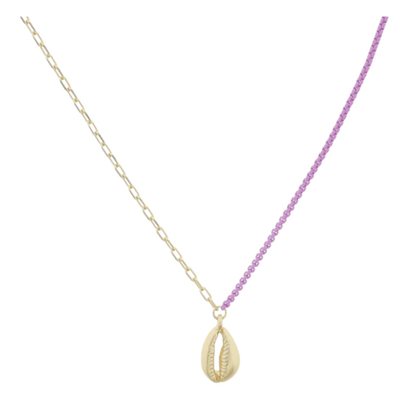 On Color Necklace: Cowrie Shell
