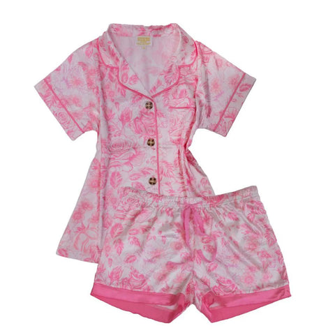 Simply Southern® Pink Rose Silky PJ Set