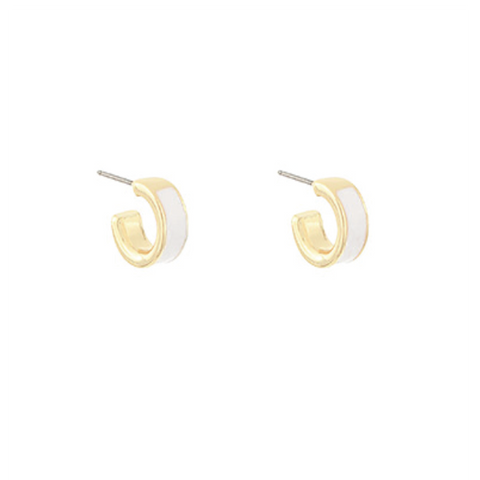 White Epoxy Metal Hoops