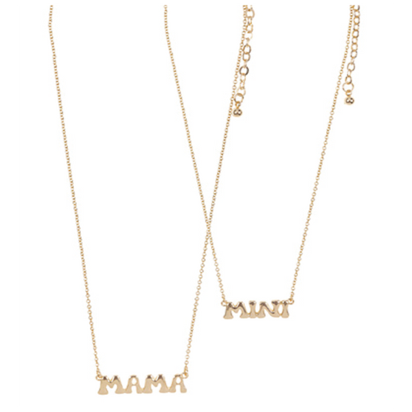 MAMA and MINI Necklace Set