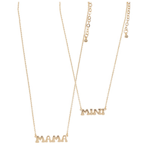 MAMA and MINI Necklace Set