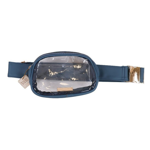 Simply Southern Clear Belt Bag: Azur