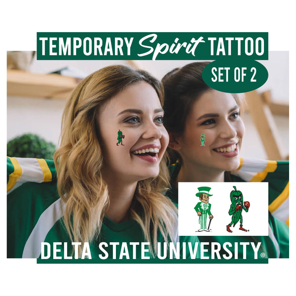 Set of 2 Delta State Temporary Tattoos