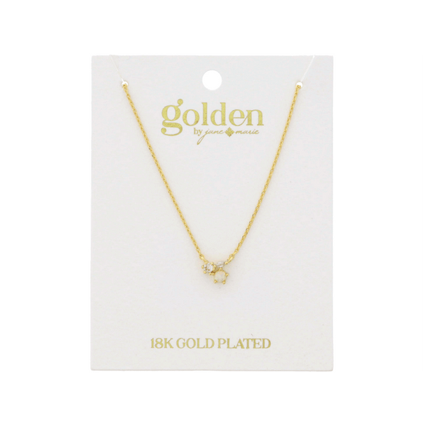 18K Gold Crystal & Opal Cluster Necklace