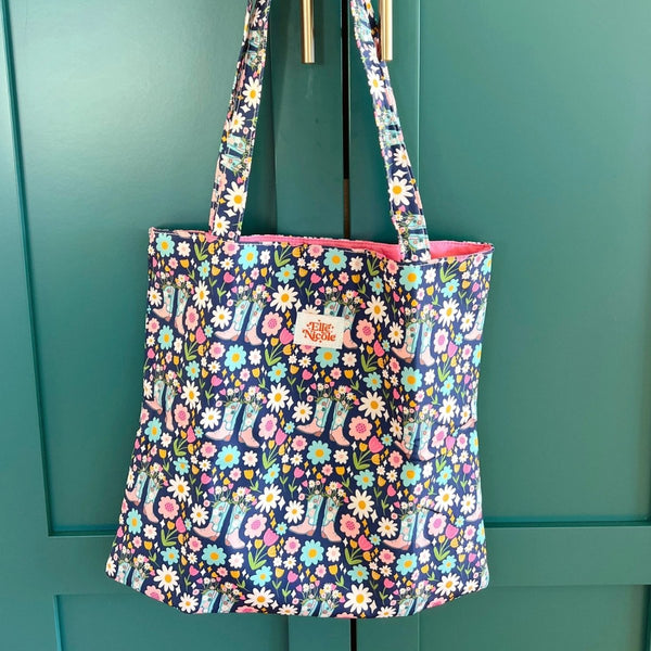 Boots & Bouquets Tote Bag