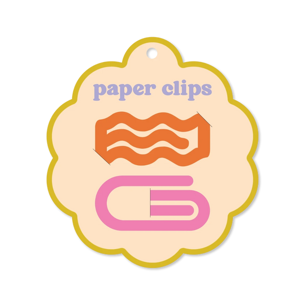 Orange and Pink Paperclips