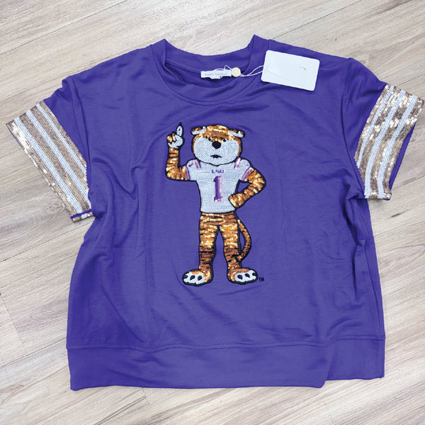 LSU Ariana Mascot Top