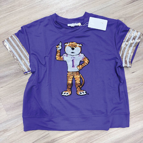 LSU Ariana Mascot Top