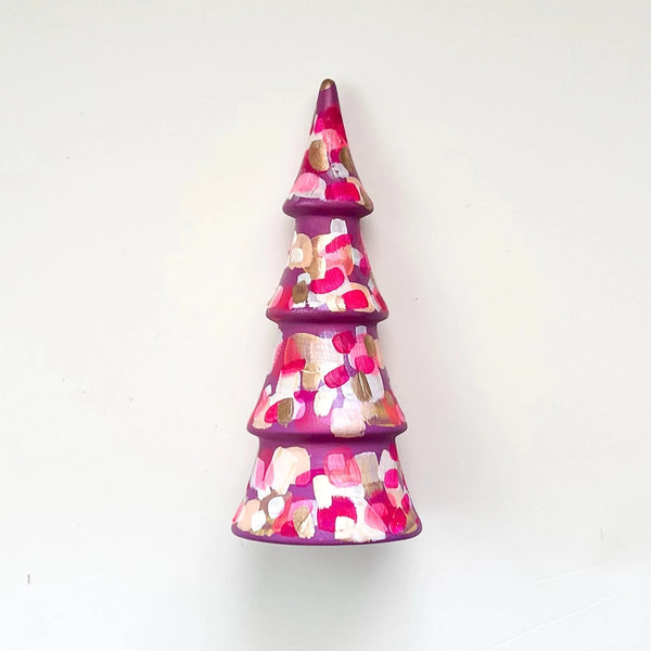 Deep Pink Tall Christmas Tree
