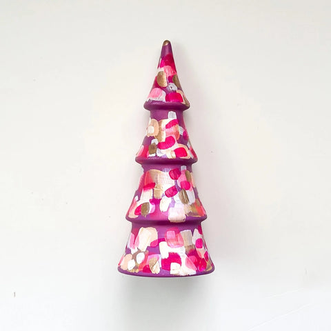 Deep Pink Tall Christmas Tree