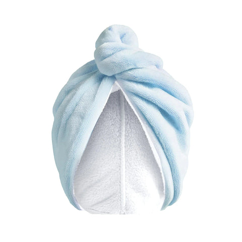 Microfiber Hair Towel - Light Blue