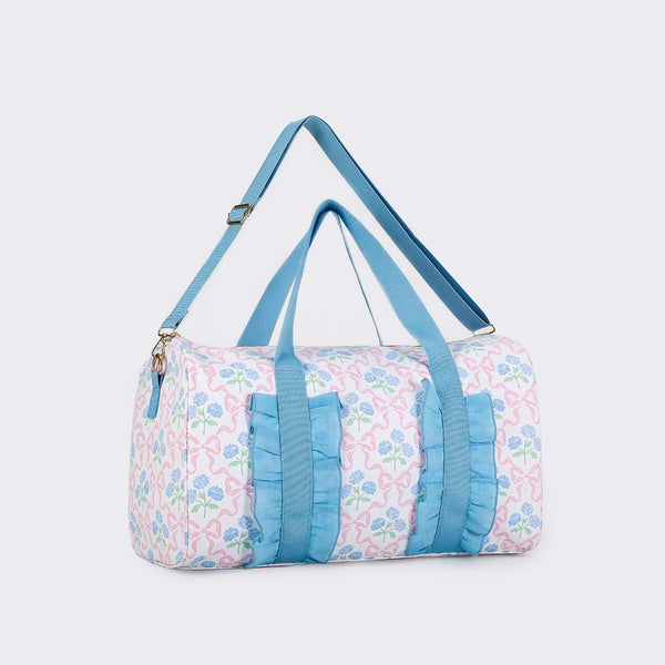 Bow Hydrangea Printed Duffel Bag