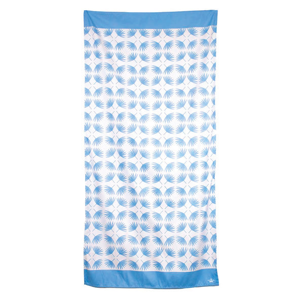 Blue Boca Raton Microfiber Beach Towel