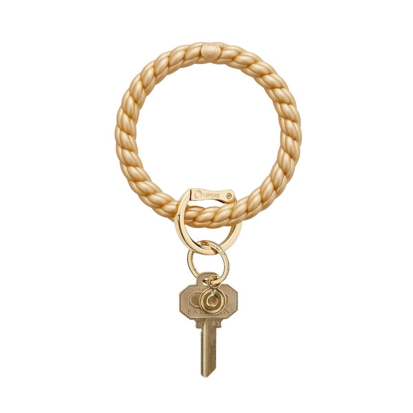 Big O® Key Ring: Solid Gold Rush Braided