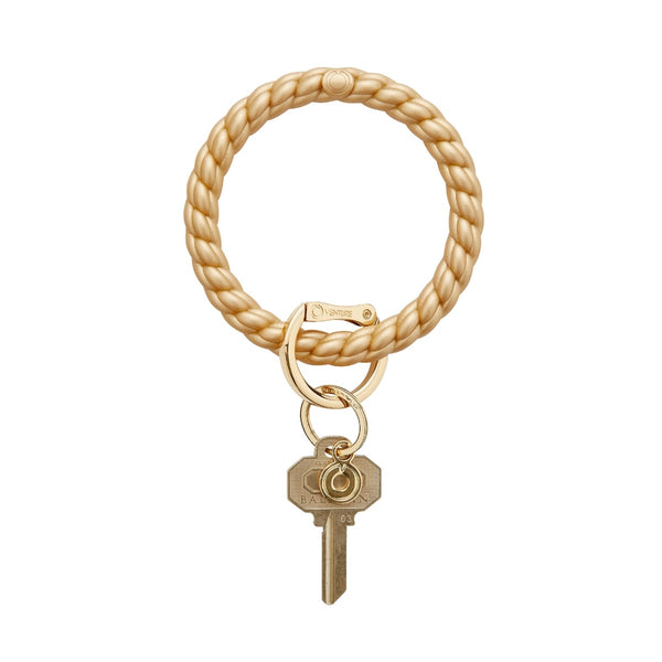 Bog Key Rings Big O® Key Ring: Solid Gold Rush Braided – Heidisonline
