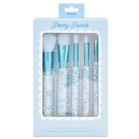 Blue Pearl 5 Piece Makeup Brush Set