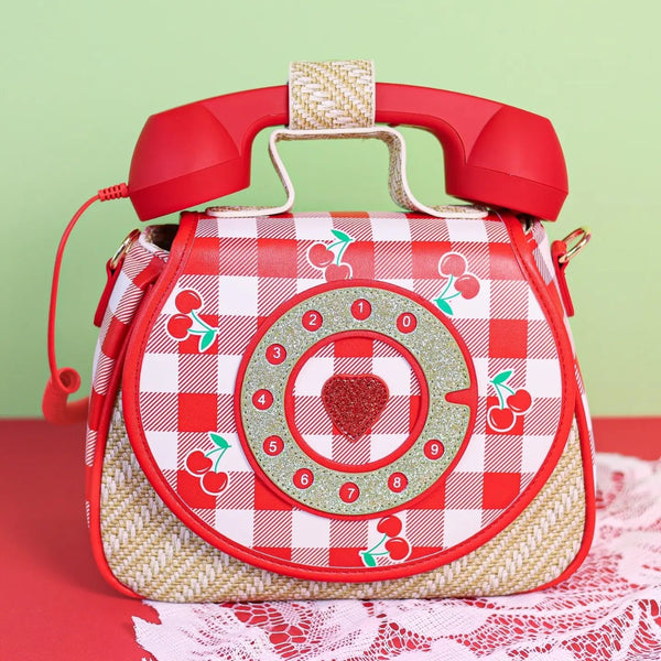 Ring Ring Phone Handbag Cherry