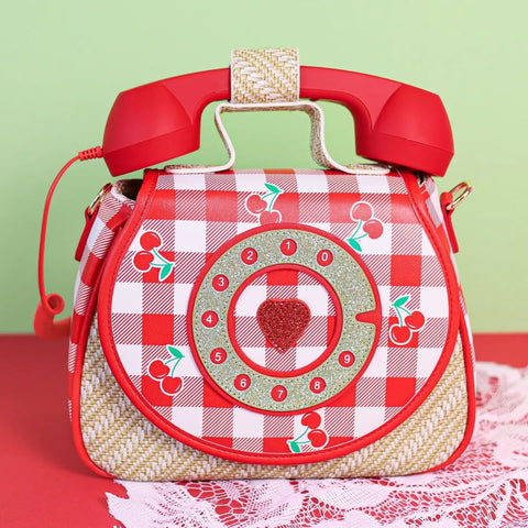 Ring Ring Phone Handbag Cherry