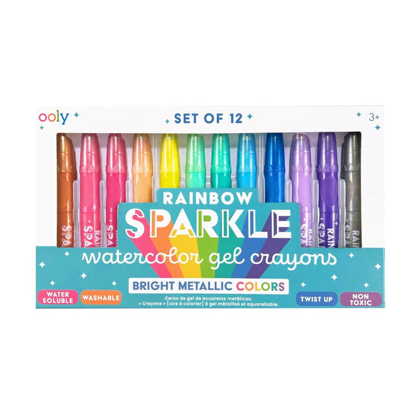 Rainbow Sparkle: Watercolor Gel Crayons