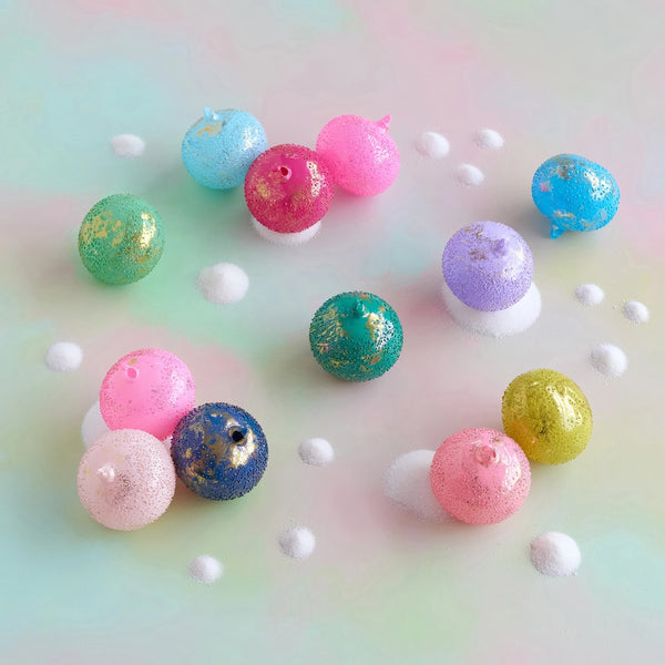 Glitterville 5" Stubbed Orb Ball Ornament
