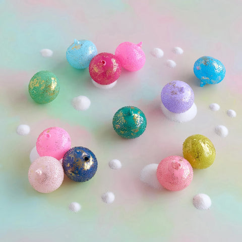 Glitterville 5" Stubbed Orb Ball Ornament
