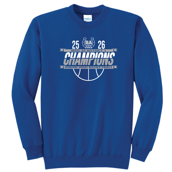 JH Basketball District Champs Crewneck 25-26'