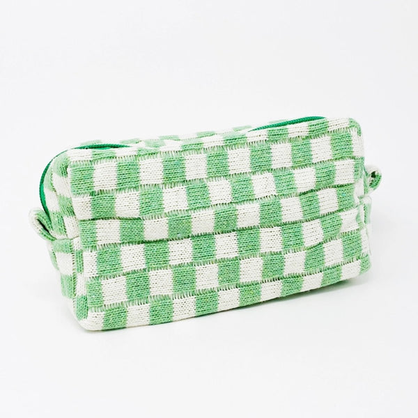 Check Yourself Cosmetic Bag: Green