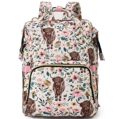 Highland Cows Diaper Bag