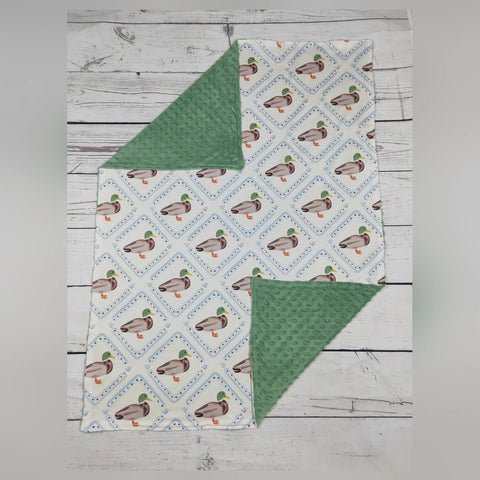 Duck Print Baby Blanket