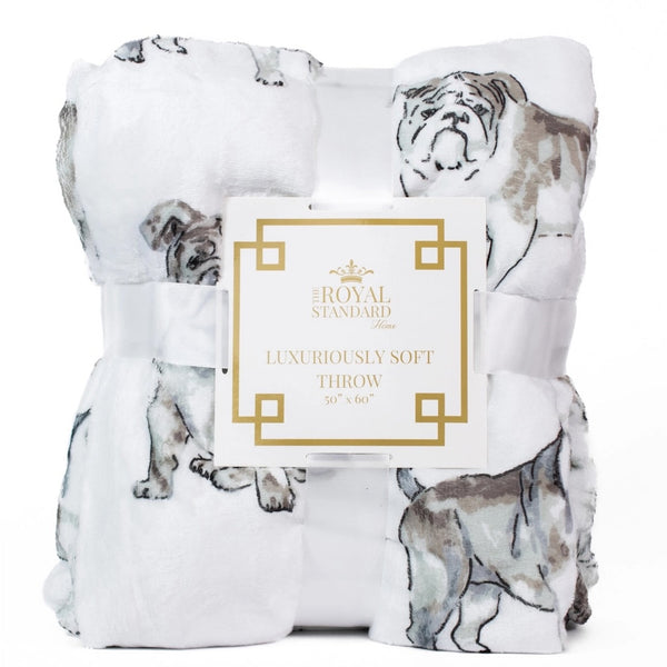 Forever Bulldog Throw Blanket