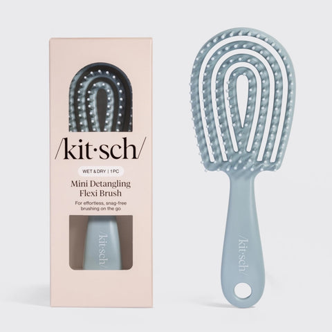 Mini Detangling Flexi Brush: Haze Blue
