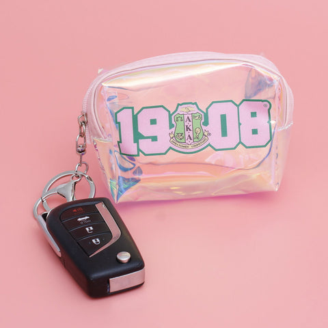 AKA Iridescent Zipper Pouch Keychain