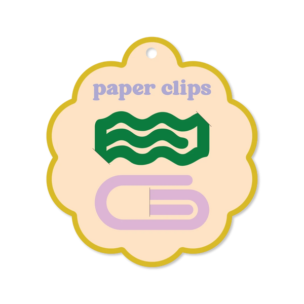 Green and Purple Paperclips
