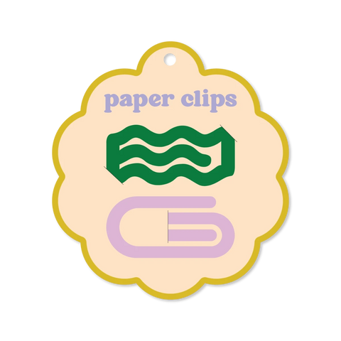 Green and Purple Paperclips