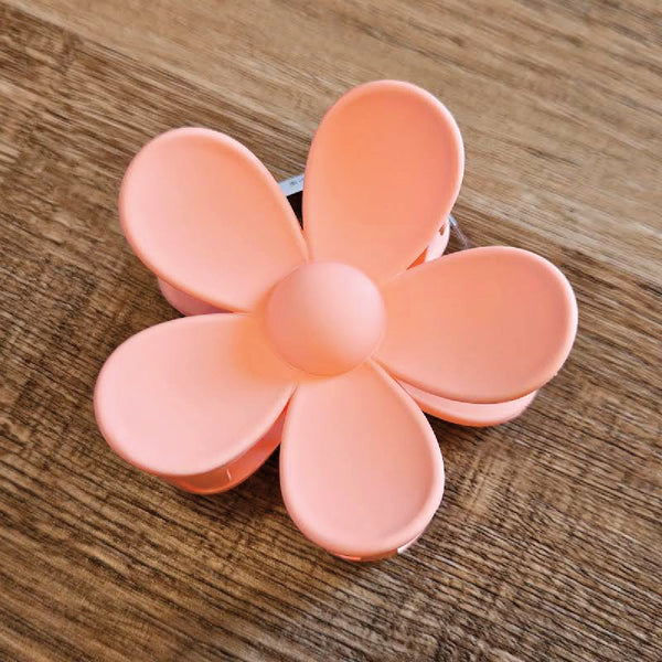 Flower Claw Clip: Peach