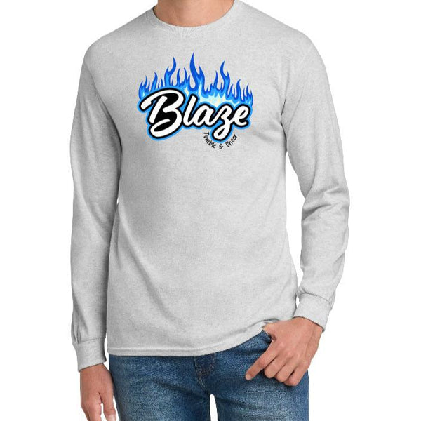 Blaze Elite Blue Flames Long Sleeve Tee