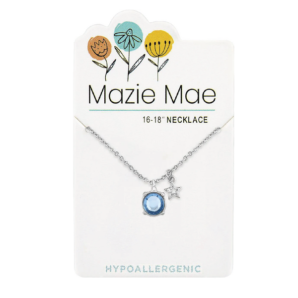 Silver Light Sapphire Necklace