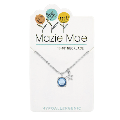 Silver Light Sapphire Necklace