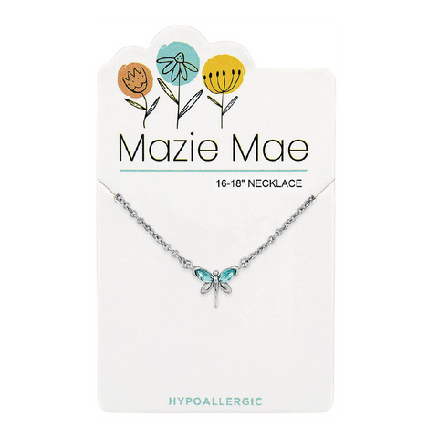 Silver Aquamarine Dragonfly