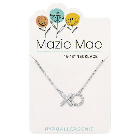 Silver XO Necklace