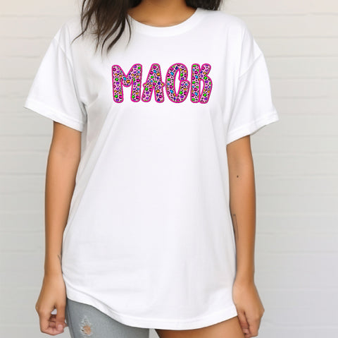 Custom Neon Cheetah Doodle