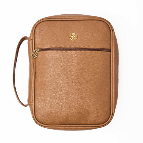 Camel Vegan Leather Bible Cover
