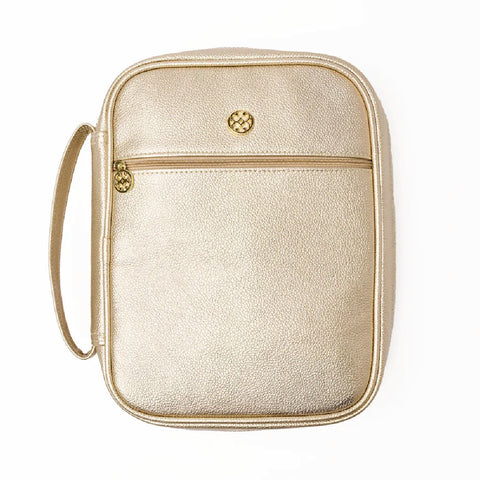 Gold Vegan Leather Bible Cover