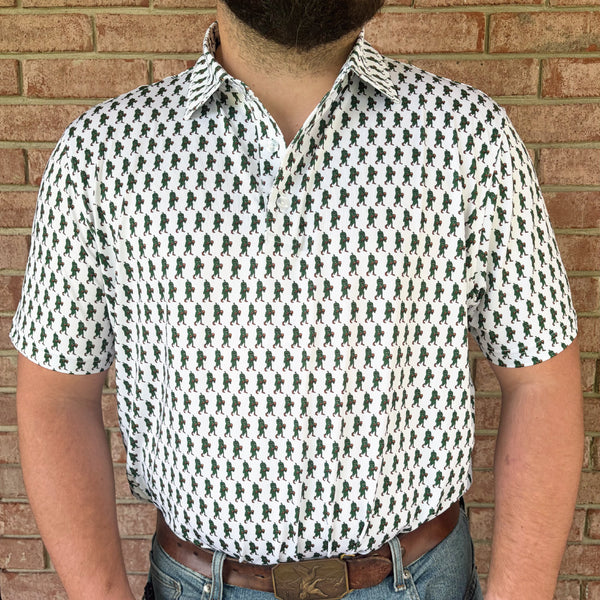 Happy Threads Fighting Okra Polo
