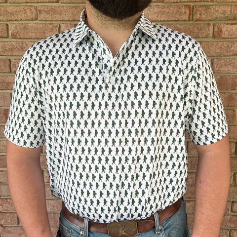 Happy Threads Fighting Okra Polo