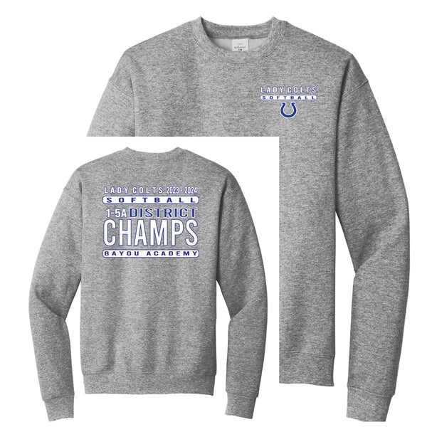 2023-24 District Champ Grey Sweatshirt