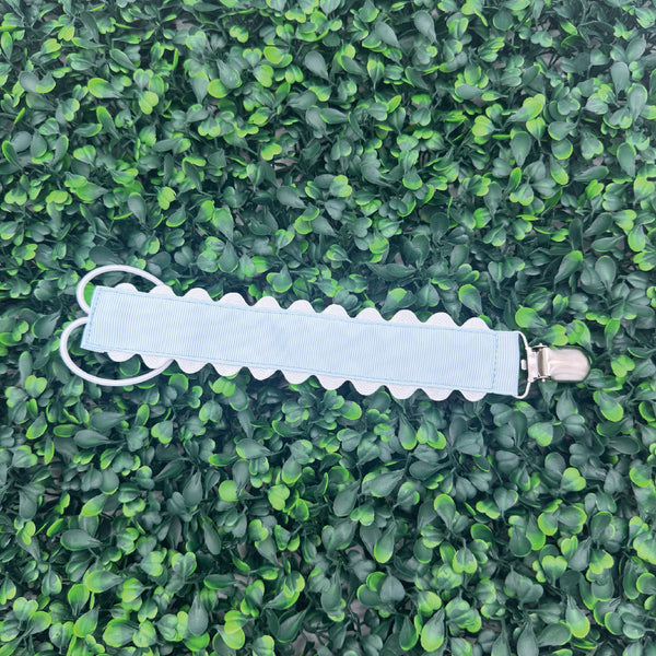 Baby Blue Pacifier Clip