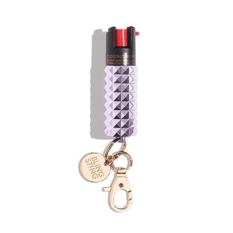 Blingsting® Pepper Spray: Lavender Studded